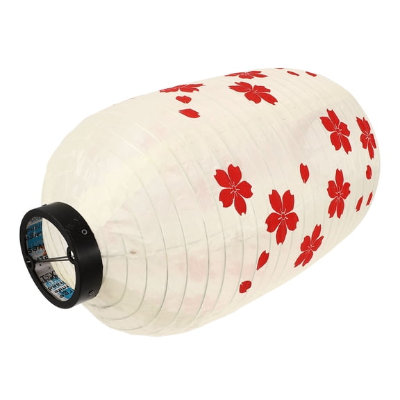 LEDMOMO 1Pc Chic Hanging Silk Lantern Japanese Style Cherry Blossoms Decor Beige