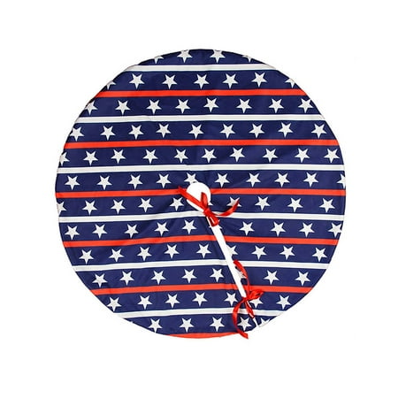

4th Of July Ornament Christmas Tree Skirt Double And Stripes Holiday Decoration Boys Party Favors for Kids 8-12
