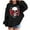Black D, variant on bbymog Halloween Girls' Fashion Spooky Cute Hoodie Long Sleeve Hooded Sweatshirts for Teen Girls Fall Winter Boys Hoodie Black 7 Years
