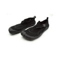 thumbnail image 2 of Mens Aqua Sock Wave Water Shoes with Toes- Waterproof Slip-Ons for Pool, Beach and Sports, All Black, Size: 8M, S7, 2 of 3