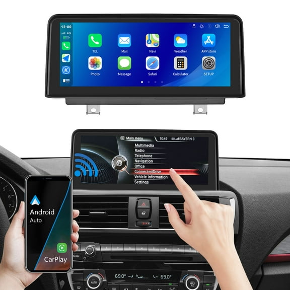 Ninetom Wireless Carplay Car Screen For BMW 1/2 Series F20/F21/F22/F23 2012-2016 Year NBT System 10.25 Inch with Android Auto/Mirrorlink