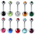 thumbnail image 2 of Stainless Steel Navel Piercing Rings Model 10910001 14G Ball Design 10 Pieces, 2 of 10