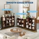 thumbnail image 4 of Qinaqin Moderno 6-Tier Cube Bookshelf Organizador Rústico Marrón Abierto Madera Bookcase con cm de Profundidadisplay Shelves & Anti-Tipping Legs Freestanding Almacenamiento para Living Sala de, 4 of 8