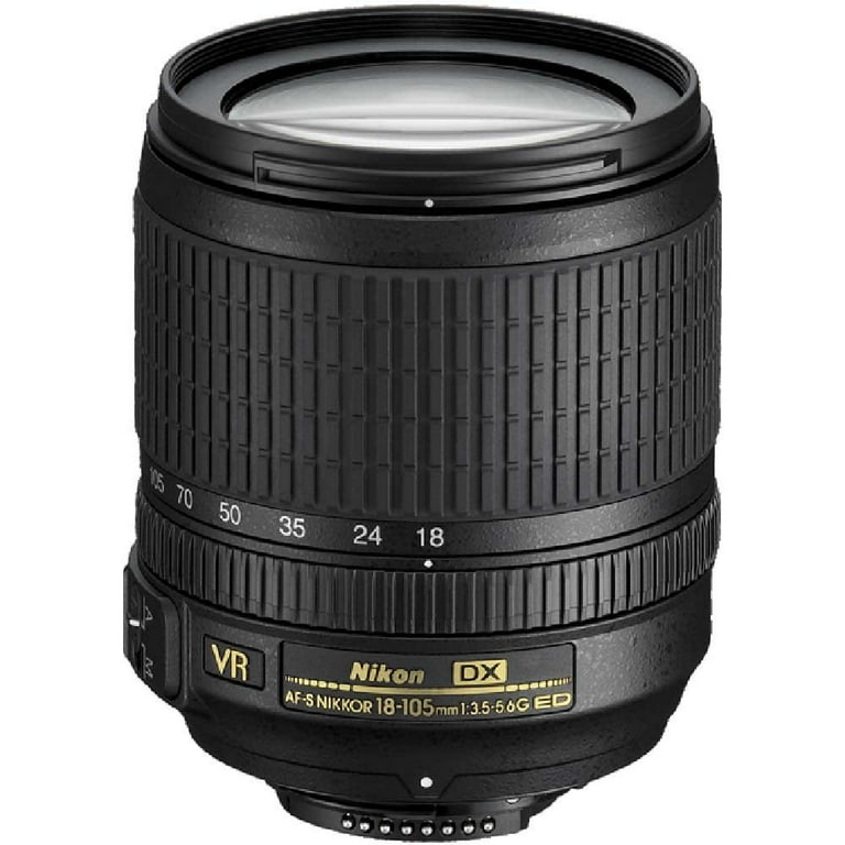 Nikon AF-S DX NIKKOR 18-105mm F/3.5-5.6G ED VR Lens - Walmart.com