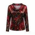 thumbnail image 4 of Aoiroe Womens Spring Tops,Western Shirts for Women Casual Collared Office Work Shirt Womens Long Sleeve Fitted Tops Spring Fall Clothes 2026 Fashion Watermelon red S, 4 of 4