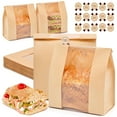 25 Pack Bread Bags For Homemade Bread With Stickers Large Paper Bread ...