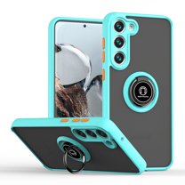 Dteck Case for Samsung Galaxy S23 Plus,Shockproof Rubber Magnetic Ring Holder Kickstand Slim Back Cover for Galaxy S23 ,Mint