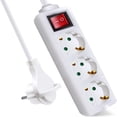 thumbnail image 2 of Empower Your Daily Life With An Indoor-rated Multi-plug Adapter, Ensuring Safe, Quality Power Delivery In White, Compact And Child-proof, 2 of 5