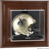 New Orleans Saints Brown Mini Helmet Display Case