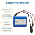 thumbnail image 3 of Batería recargable de iones de litio de 12 V 5200 mAh con cargador KBT, 3 of 6