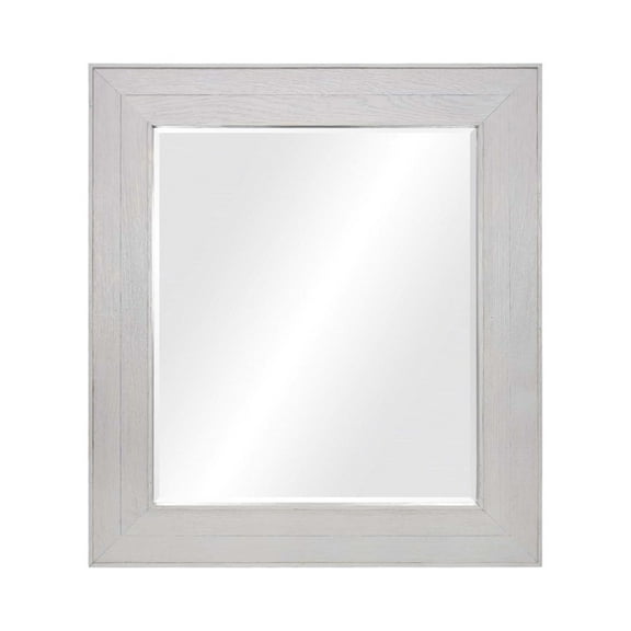 Native Trails Vintner's Reclaimed Wood Rectangular Wall Mirror - 29 x 33 x 1.5 Grigio Grey