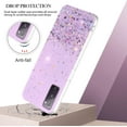 thumbnail image 3 of Compatible with Samsung Galaxy S20 FE Case Clear Glitter Silicone, Phone Case for Samsung S20 FE 5g Case Glitter Sparkle Pink Shockproof Thin Cover (Purple), 3 of 14