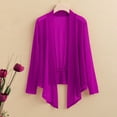 thumbnail image 2 of Breezora Womens Stretchy V Neck Knit Cardigan Long Sleeve Lightweight Elegant Layering Piece XL Size Hot Pink, 2 of 5