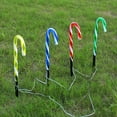thumbnail image 5 of Christmas Candy Cane Outdoor Lighted Decorations Waterproof IP65 8 Lighting Modes Garden Pathway Yard Holiday Decorative Lamp with Wooden Stakes, 5 of 9