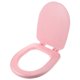 thumbnail image 1 of FELTECHELECTR Asiento De Inodoro Acolchado Silencioso Con Espuma Rosa Para Hogar Cómodo Y, 1 of 8