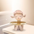 thumbnail image 5 of Estatua de resina Zulema para niñas con soporte para Bandeja de almacenamiento, 5 of 5