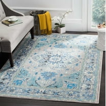 SAFAVIEH Claremont Roseann Oriental Area Rug, Blue/Light Gray, 9' x 12'
