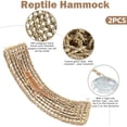 thumbnail image 4 of Bearded Dragon Hammock, Natural Seagrass Reptile Hammock, Reptile Lounger Bearded Dragon Tank Accessories for Chameleons, Lizards, Geckos, Snakes, Lguana Reptiles, Geckos (29.52 x 7.08 inches), 4 of 9