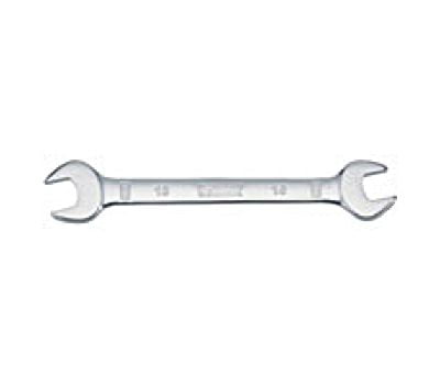 Chrome 16mm Fully Polished Double Ended Spanner Open Ended Head Offset 15° 