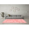 thumbnail image 3 of Ahgly Company Indoor Square Abstract Red Modern Area Rugs, 6' Square, 3 of 4