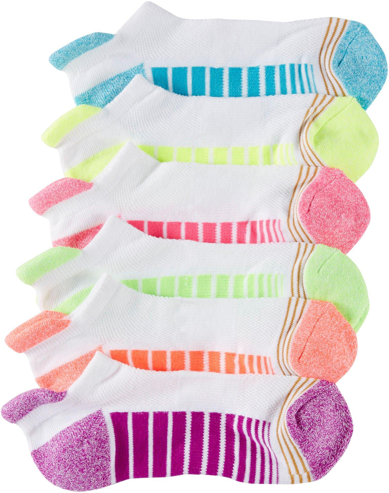 6 pairs in deal Girls Thermal Cream & Pink Fairy Socks 