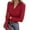 Red, variant on LEBONYARD Women's Trendy Round Neck Solid Colored Chic Thumb Holes Long Sleeve Thermal Tops Warm Slim Fitting Regular Pullover Base Layer Tops