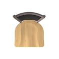 thumbnail image 3 of 870 Hadleigh 30" Swivel Bar Stool with Bronze Finish and Natural Maple Seat and Black Vinyl Back, 3 of 5