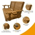 thumbnail image 5 of Innovaze 4.5 Foot Outdoor Wood Porch Swing with Cup Holders, Adjustable Hanging Chains and Spring Hooks, 5 of 5