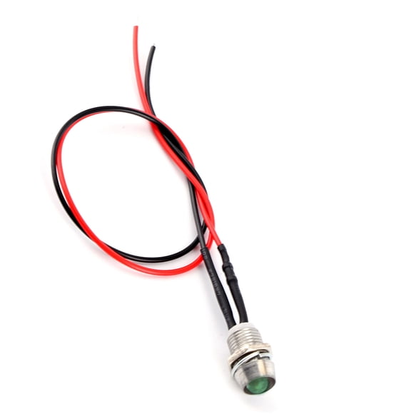 4Pcs 12V 8mm LED Panel Light Dash Light Light Super Bright Warning Indicator Lamp for Cars Trucks with 4 Colors Optional