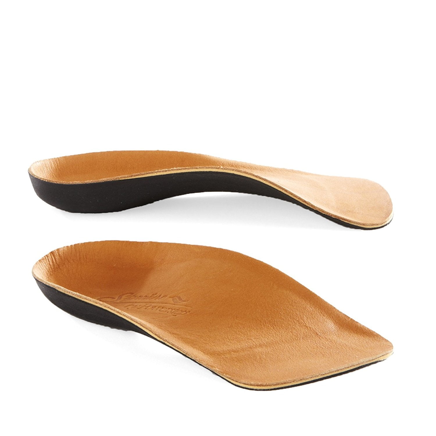 Powerstep Signature Leather 3/4 Orthotic Arch/Heel Support Insoles