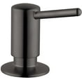 thumbnail image 2 of hansgrohe Bath and Kitchen Sink Soap Dispenser, Contemporary Modern in Brushed Black Chrome, 04539340, 2 of 2