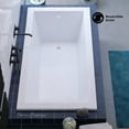 thumbnail image 3 of Voltaire 72" x 36" Reversible Drain Drop-In Bathtub, 3 of 12