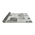 thumbnail image 2 of Ahgly Company Indoor Round Patchwork Gray Transitional Area Rugs, 7' Round, 2 of 4