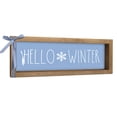 thumbnail image 5 of flangairy Hello Winter Sign, Wooden Winter Holiday Centerpieces Snowflake Decor, Indoor Table Top Wall Shelf Mantle Fireplace Decorative Wood Signage Rustic Farmhouse Seasonal Decorations for Home, 5 of 7