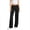 Black, variant on Women's High Waist Wide Leg Yoga Pants with Rhinestone Fold Over Waistband, Stretch Flared Lounge Trousers, Casual Palazzo Pants for Work & Daily Wear Black L