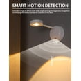 thumbnail image 3 of Spotlight Battery Operated, Motion Sensor Picture Light LED Cat-Eye Bulb Wall Sconce, Stick on Display Accent Lighting Dimmable 360° Rotation Rechargeable for Paintings (White, 1Pack-Remote), 3 of 14