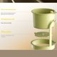 thumbnail image 5 of Bewildely Bolsa de almacenamiento para fregadero ajustable Fácil de instalar Filtro de pantalla Manos limpias Una sola pulsación No ensuciará Cocina y Comedor verde, 5 of 6