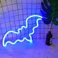 thumbnail image 3 of Letrero De Luz De Neón Letreros De Neón De Halloween Murciélago Luces De Neón LED Letrero De Luz De Neón Alimentado Por Batería USB Para Decoración De Pared Habitación Bar ANGGREK Otros, 3 of 8