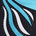 thumbnail image 3 of Maillot BAOHULU para niñas pequeñas, gimnasia B196, negro y azul, 3 of 5