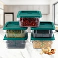 thumbnail image 2 of Hakka 2 Qt Commercial Grade Square Food Storage Containers with Lids,Polycarbonate,Clear - Case of 5, 2 of 3