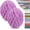 Light Purple, variant on Chunky Chenille Yarn for Crocheting 2 Pack Hand Knitting 28 Yards / 8 oz Thick Tie Dye Fuzzy Jumbo Finger Arm Blanket Bag Cushion (Light Purple) Light Purple