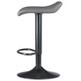 thumbnail image 5 of Winsome Wood Tarah 2-Pc Adjustable Swivel Stool Set, Black & Slate Gray Finish, 5 of 10