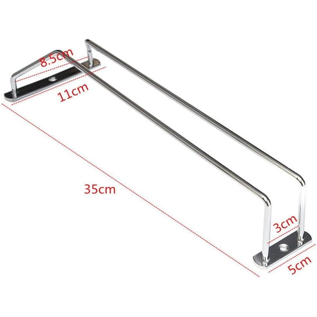 Soporte de pared para colocar debajo del armario para copas de vino