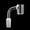 Clear, variant on 14mm Laboratory Glass Funnel with Right-Angle Buffer Zone - Quartz for Chemical Filtration & Liquid Transfer (Decorative Design)