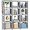 Grey-20, variant on Book Shelf, 18 Cube Storage Organizer, DIY Bookcase, Metal Cube Bookshelf, Tall Book case for Bedroom, Living Room, Office, Closet Storage Organizer, Black Cubicle Storage Rack-White