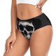 thumbnail image 2 of Balery Black White Hat Skull Ropa Interior de Algodón para Mujer con Dibujo – Braguitas Cómodas y Elásticas, Estilo Clásico-4X-Large, 2 of 6