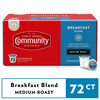Community Coffee Breakfast Blend Pods for Keurig K-cups 72 Count