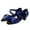 Blue, variant on Girls Kids Latin Dance Shoes Soft Sole Non- Low Heel Ballroom Salsa Practice Dance Sandals for Ages 3-10 Years