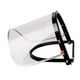 thumbnail image 2 of Soporte de aluminio para protección facial para casco, pantalla transparente, resistente, protege tus ojos y cara, accesorios universales de repuesto Pantalla de PVC, 2 of 8