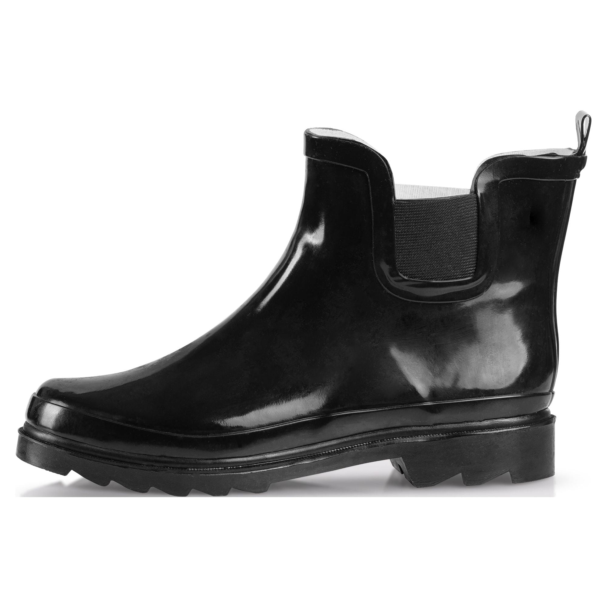Norty Women’s Ankle High Rain Boots – Waterproof 6 inch Rubber Winter Spring and Garden Boots - runs a 1/2 size large